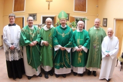 Bishop Cullinan with the Clergy and Sacristy Team